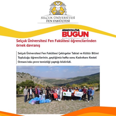 Kestel ormanı çevre temizliği